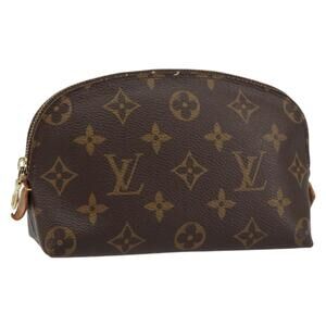 LOUIS VUITTON Monogram Pochette Cosmetic PM Pouch M43998 LV Auth BA8927